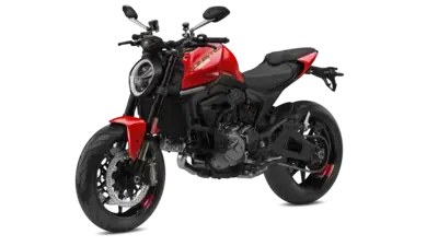Ducati Monster is powered by a 937 cc, liquid-cooled V2 engine.