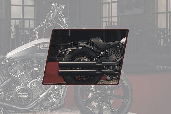 Indian Scout Rogue Rear Wheel View