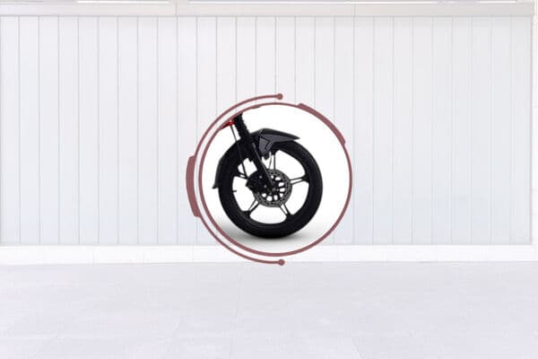 PURE EV eTryst 350 Front Tyre View