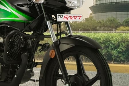 TVS Sport Front Mudguard And Suspension