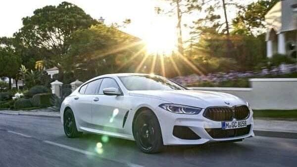 The new BMW 840i Gran Coupe in colour Frozen Brilliant White and 20” M light alloy wheels.