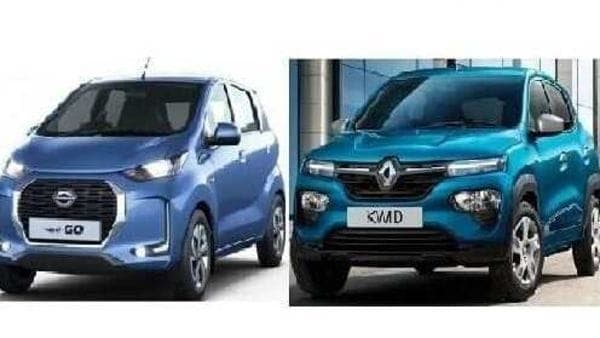 2020 Datsun redi-GO (left) vs Renault Kwid (right)