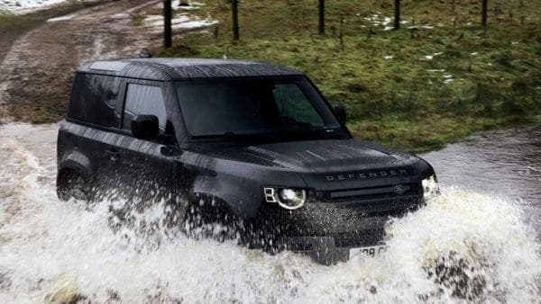 Land Rover has unveiled a V8 version of the new Defender SUV.