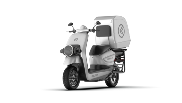 The Hermes 75 e-scooter packs a 60V40AH Li-ion battery which can be fast charged in four hours.