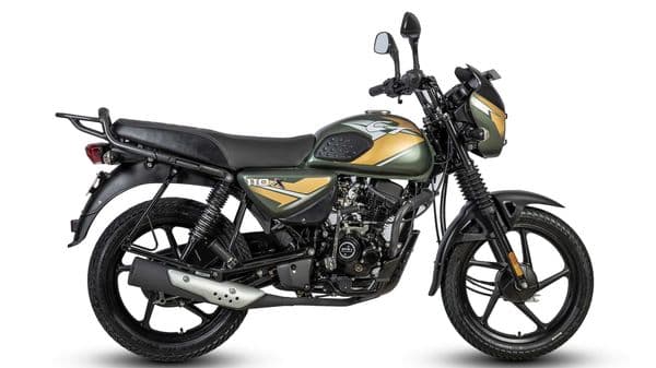 Bajaj CT110X features thicker crash guards and moulded footholds for added safety and comfort.