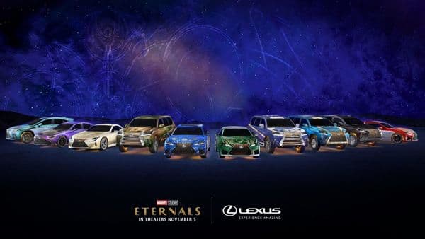 The 10 vehicles inspired by the 10 superheros from the movie Eternals.