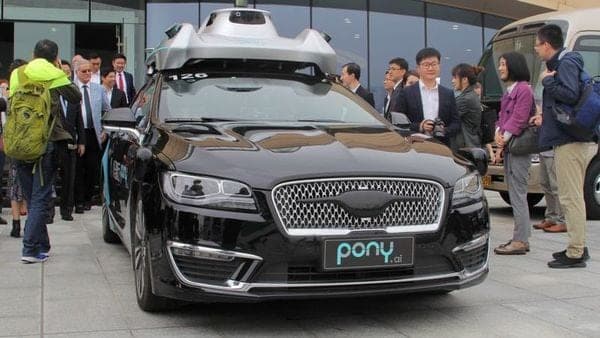An autonomous vehicle of self-driving car startup Pony.ai is seen during a government-organised tour to the Guangdong-Hong Kong-Macao Greater Bay Area, in China. (Representational photo)