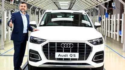 While Audi India launched several electric models in the country in 2021, the launch of the new Q5, perhaps, was the biggest in terms of potential volume play. Seen here is Audi India head Balbir Singh Dhillon with the 2021 Q5.