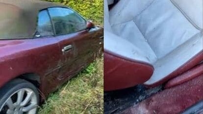 The abandoned Aston Martin has been sitting in a field since 2013, and there's no one who claims it to be theirs.