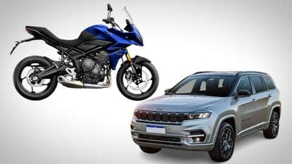 Jeep Meridian SUV (right) and Tiger Triumph Sport 660 are two of the key vehicles to debut and launch next week.