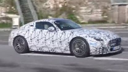 Mercedes-AMG GT prototype during testing. (Image: Youtube/Motor.TV)