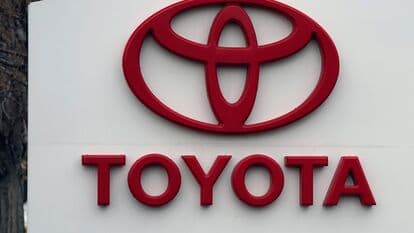 File photo of the Toyota logo outside a company dealership.