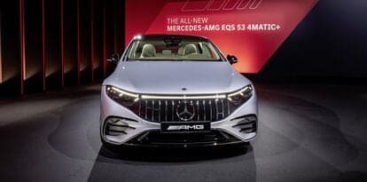 Mercedes Benz launched the AMG EQS 53 EV, its second electric car in India, at  <span class='webrupee'>₹</span>2.45 crore.