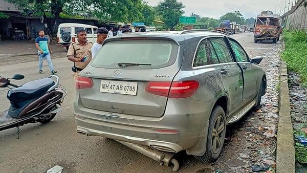 The remains of the Mercedes GLC that carried Cyrus Mistry and three others before crashing in Palghar two weeks ago. The accident, which killed Mistry and another person, has given rise to road safety debates as well as force authorities to come with stricter rules.