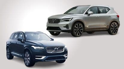 Volvo XC40 (top) and Volvo XC90 (bottom) facelift versions will be launched in India on September 21.