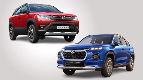 Maruti Suzuki Brezza (top) is currently the best-selling SUV in India while Grand Vitara (left), the latest compact SUV from the carmaker, promises to threaten dominance of Hyundai Creta and Kia Seltos in its segment.