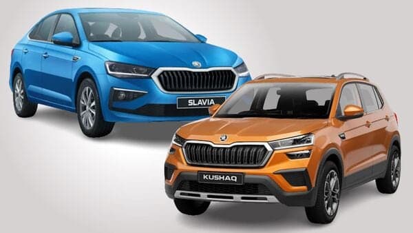 Skoda Slavia mid-size sedan (top) and Kushaq compact SUV have been driving sales for the Czech carmaker since their launch.