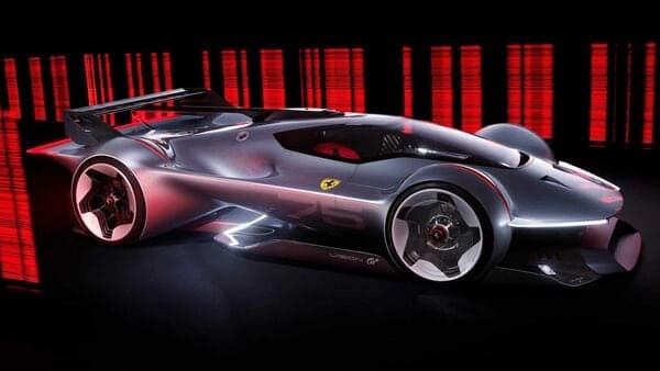 Ferrari Vision GT takes design inspiration from the brand's past race cars.