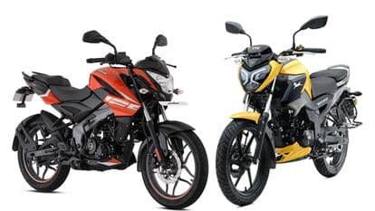 The Pulsar NS125 takes its design from the more powerful NS models whereas the Raider has an all-new design. 
