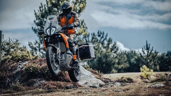 The 2023 KTM 890 Adventure gets a tweaked front screen and fairing for better wind protection