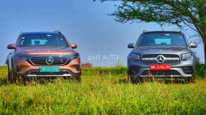 The EQB is the all-electric version of Mercedes GLB (right) which is also going to be launched with it. Mercedes is targeting an audience which desires three-rows of seating space in an SUV body shape.