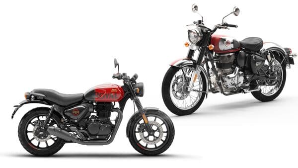Both motorcycles are based on the same J-platform but have radically different design. 