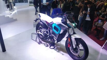 Matter unveils its Concept EXE motorcycle at the expo.