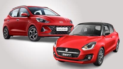Hyundai has launched the Grand i10 Nios hatchback (left) at a starting price of  <span class='webrupee'>₹</span>5.68 lakh (ex-showroom). It is slightly more affordable than the Maruti Suzuki Swift which starts from 5.91 lakh (ex-showroom).
