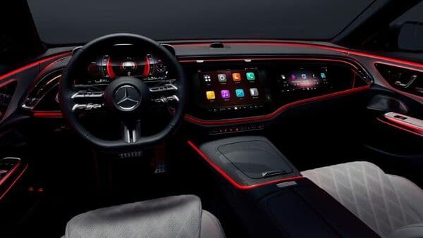 A look at the dashboard layout inside the latest Mercedes E-Class.