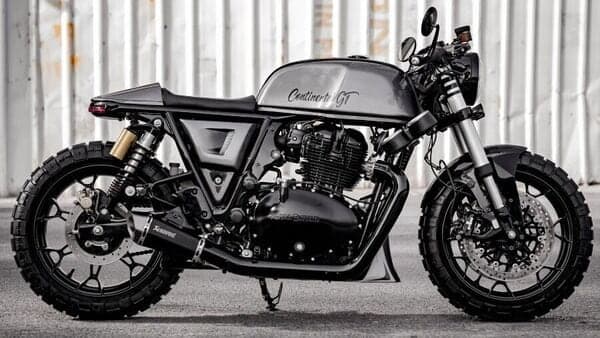 Neev Motorcycles made cosmetic as well as mechanical changes to this Royal Enfield Continental GT 650. 