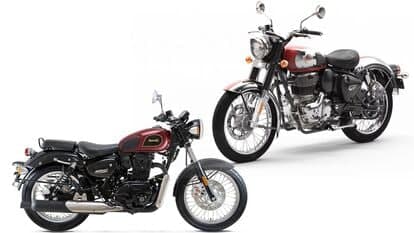 Both motorcycles have a retro design and similar engine specifications.