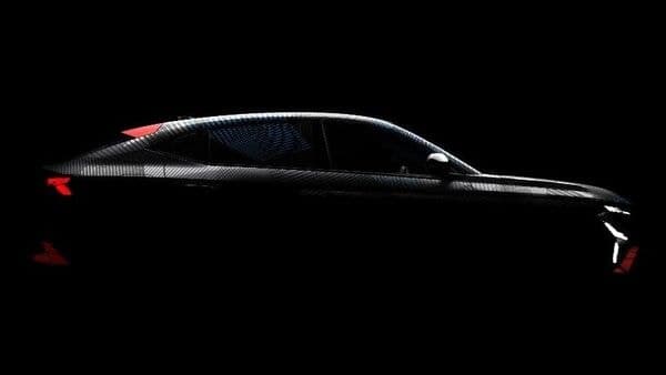 This teaser image of Rafale crossover was released by Renault.
