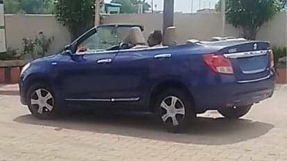 Video of a Maruti Dzire sub-compact sedan recently spotted dressed up as a convertible went viral on socal media. (Image courtesy: Instagram/CL Bhanopiya)