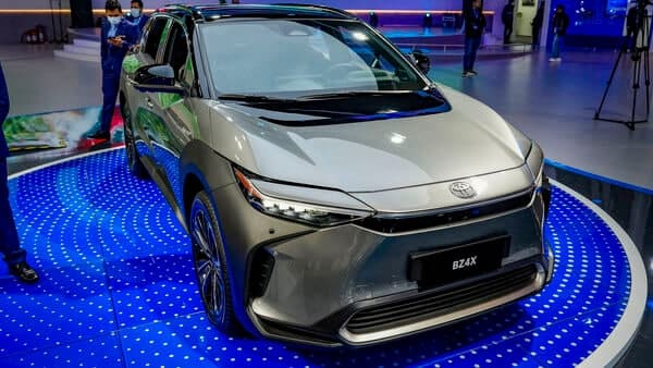 Toyota bz4X made its India debut at Auto Expo 2023, which belongs to the Japanese car brand's bZ series of electric cars.
