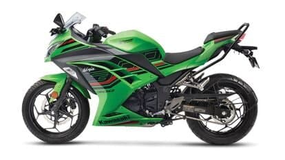 The 2023 Kawasaki Ninja 300 gets three new colour options: Lime Green, Candy Lime Green, and Metallic Moondust Grey.