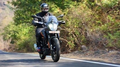 KTM 390 Adventure X, the more affordable version of adventure tourer motorcycle, is available at  <span class='webrupee'>₹</span>2.81 lakh (ex-showroom). It misses out on the adjustable suspension, spoke wheels and the new digital screen.