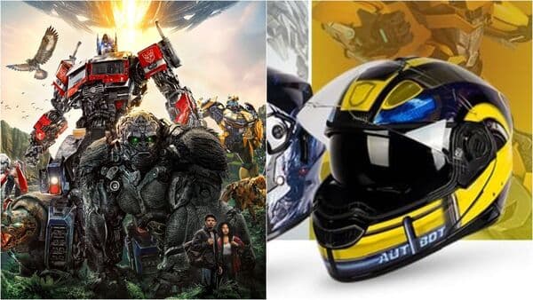 The Steelbird Transformers helmets are available in four graphic options