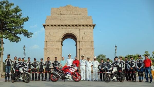 Indian Navy has collaborated with TVS Motor Company to celebrate 76 years of India's independence, as a part of which, 34 riders representing the armed force will ride TVS Apache RTR 200 4V and TVS Apache RR 310 motorcycles to Ladakh.