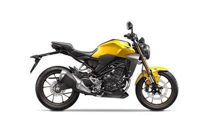 Honda CB300R in new Yellow colour scheme. 