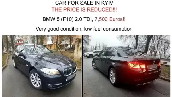 Russian hackers have attacked 22 of the 80 foreign embassies located in Kyiv, Ukraine, luring dozens of diplomats through an advertisement for a used BMW 5-Series. (Image: Reuters)