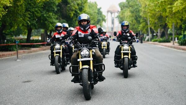 25 women riders atop TVS Ronin bikes have embarked on a seven-day ride from Delhi to Dras.
