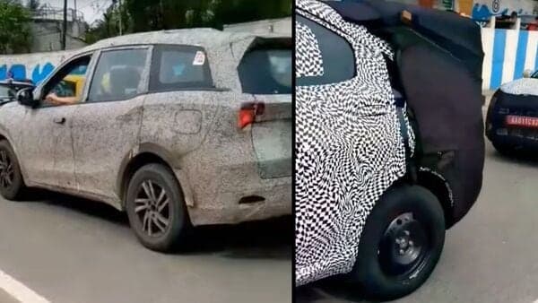 Mahindra was testing one test mule of XUV700 and two test mules of the upcoming XUV500 Coupe. (Photo courtesy: Youtube/Yaramotors)
