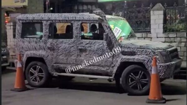 The 5-door version of the Gurkha was spotted in Manali. 