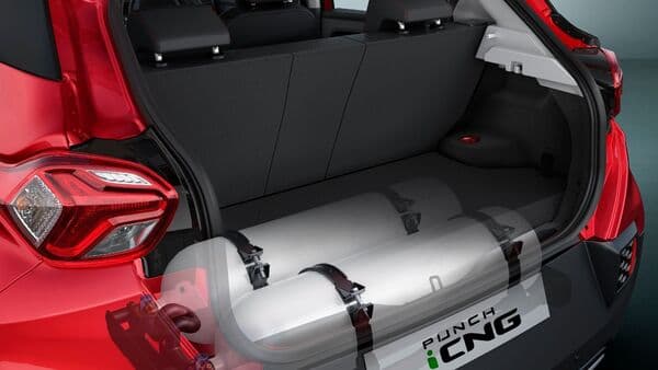 The Tata Punch CNG will come with twin-cylinder technology that brings two 30-litre tanks under the boot space as a more practical storage solution