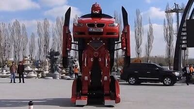 A Turkish company has made a BMW Transformer car, which seems to have inspired Anand Mahindra to think about a similar project. (Image: Youtube/Modifiye Suç Değil Yaşam Tarzı)
