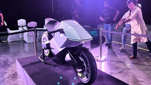The Ola Electric Diamondhead concept reimagines a full-faired supersport motorcycle, albeit with an electric heart