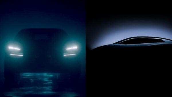 The front face of the upcoming Lamborghini electric supercar has been teased ahead of its debut on August 18.