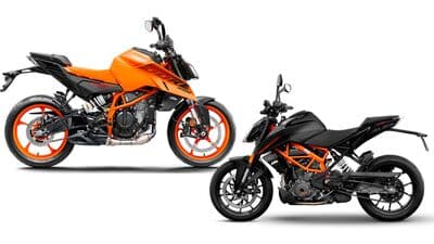 KTM increased the cubic capacity for the 2024 390 Duke. 