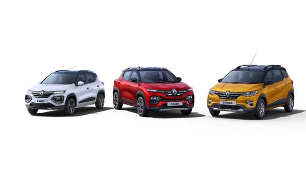 Renault currently offers three models in the country - Kwid, Kiger and Triber.