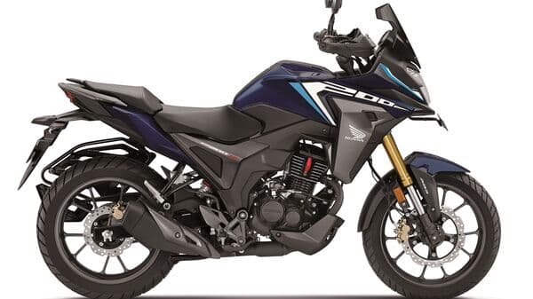 The 2023 Honda CB200X gets a new Decent Blue Metallic colour option along with the OBD2 and E20 compliance
